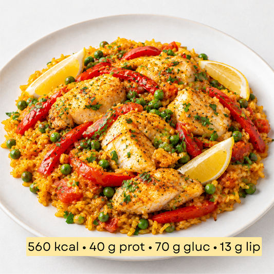 Sport - Paella Gourmande au Poisson Blanc