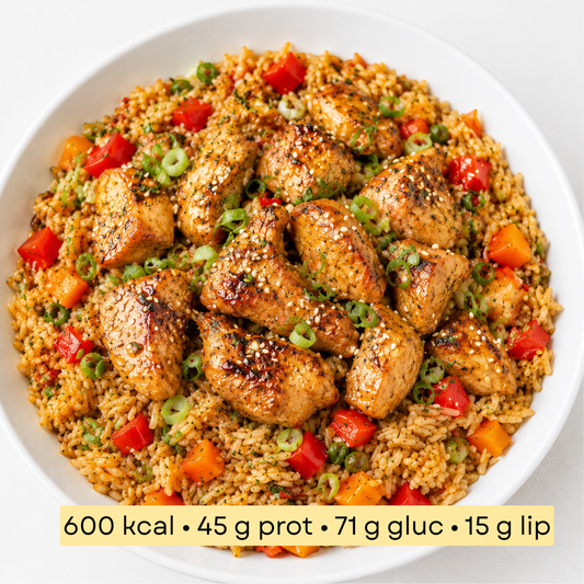 Sport - Riz asiatique au poulet, gingembre & légumes croquants