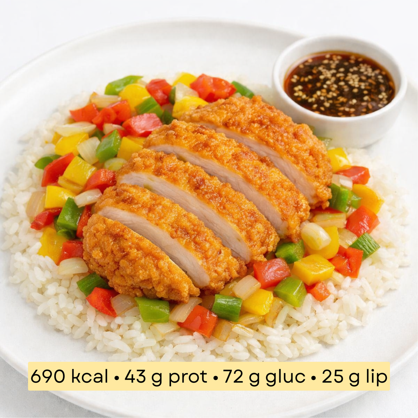 Sport - Poulet crispy Vitality, riz blanc & légumes sautés