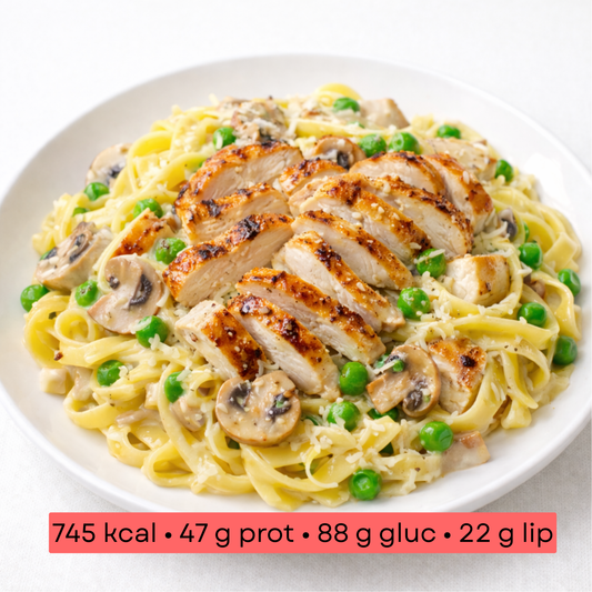 Masse - Poulet façon carbonara légère & tagliatelle